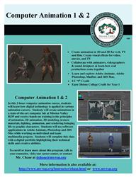 Computer Animation 1 and 2 Flier